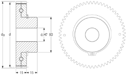 Ondrives Precision Gears and Gearboxes Part number  ABPSG1.5-30