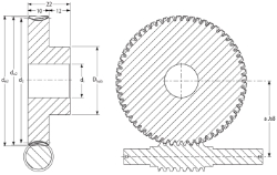 Ondrives Precision Gears and Gearboxes Part number  PWG1.0-17-1