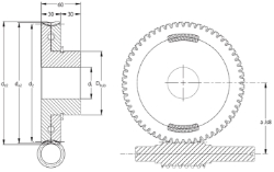 Ondrives Precision Gears and Gearboxes Part number  ABPWG3.0-26-3