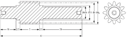 Ondrives Precision Gears and Gearboxes Part number  PPS0.5-18