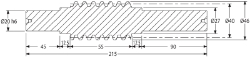 Ondrives Precision Gears and Gearboxes Part number  PSW3.0-4