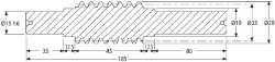 Ondrives Precision Gears and Gearboxes Part number  PSW2.0-1DL