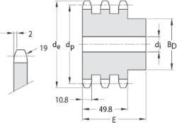 Ondrives Precision Gears and Gearboxes Part number  TCS19.05-15