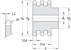 Ondrives Precision Gears and Gearboxes Part number  TCS25.4-12