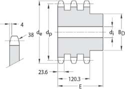 Ondrives Precision Gears and Gearboxes Part number  TCS38.1-12