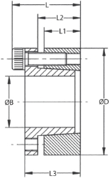 Ondrives Precision Gears and Gearboxes Part number  OKBS13-20X47