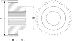 Steel Spur Gears from Ondrives UK precision gear and gearbox manufacturer