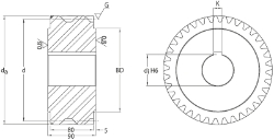 Ground Helical Gears Precision from Ondrives UK precision gear and gearbox manufacturer