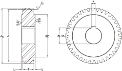 Ondrives Precision Gears and Gearboxes Part number  RUPHG1.5-30LPH-K