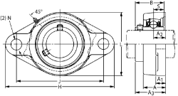 Ondrives Precision Gears and Gearboxes Part number  UCFL207