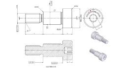 Stainless Steel Socket Head Shoulder Screw Threaded Fastener from Ondrives UK precision gear and gearbox manufacturer