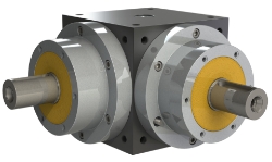 Spiral Bevel Cube Gearbox from Ondrives UK precision gear and gearbox manufacturer