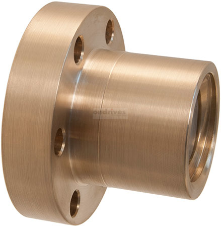 Flanged Trapezoidal Nuts (with mounting holes)