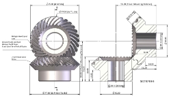 DIN 5480 N W Spline Hub Shaft from Ondrives UK precision gear and gearbox manufacturer