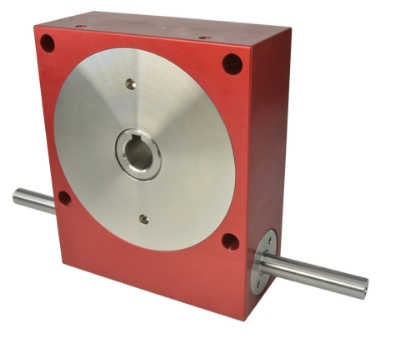 Wormwheel gearbox shaft input with bore output made by Ondrives Precision Gears and Gearboxes