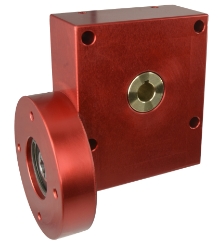 Wormwheel gearbox bore input interface with bore output made by Ondrives Precision Gears and Gearboxes