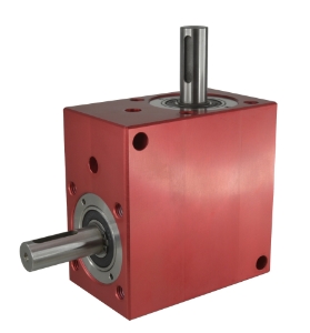 Spiral Bevel Gearbox shaft input and output compact design made by Ondrives Precision Gears and Gearboxes