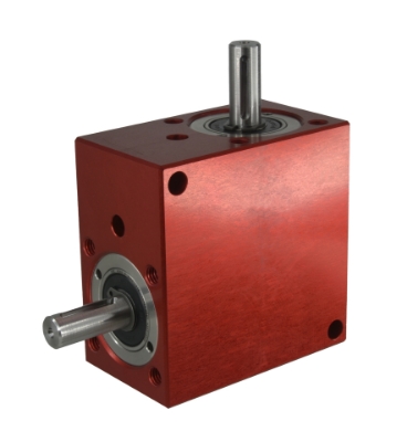 Spiral Bevel Gearbox shaft input and output compact design made by Ondrives Precision Gears and Gearboxes