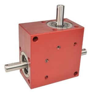 Spiral Bevel Gearbox shaft input and output compact design made by Ondrives Precision Gears and Gearboxes