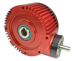 High Ratio Hypoid gearbox reducer shaft input and bore output compact design made by Ondrives Precision Gears and Gearboxes