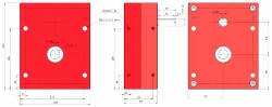 Parallel offset gear reducer shaft input, output bore compact design made by Ondrives Precision Gears and Gearboxes