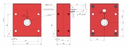 Parallel offset gear reducer shaft input, output bore compact design made by Ondrives Precision Gears and Gearboxes