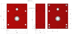 Parallel offset gear reducer bore input, output bore compact design made by Ondrives Precision Gears and Gearboxes