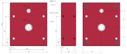 Parallel offset gear reducer bore input, output bore compact design made by Ondrives Precision Gears and Gearboxes