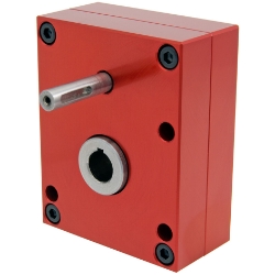 Parallel offset gear reducer shaft input, output bore compact design made by Ondrives Precision Gears and Gearboxes