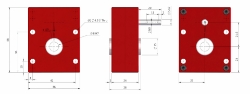 Parallel offset gear reducer shaft input, output bore compact design made by Ondrives Precision Gears and Gearboxes