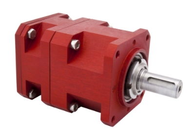 Servo Gearbox bore input, shaft output compact design made by Ondrives Precision Gears and Gearboxes