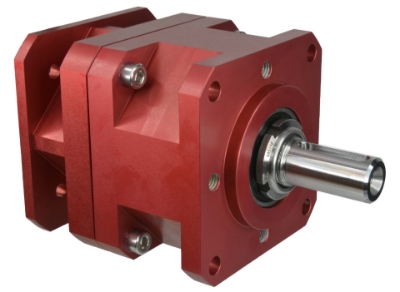 Servo Gearbox bore input, shaft output compact design made by Ondrives Precision Gears and Gearboxes