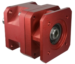 Servo Gearbox bore input, shaft output compact design made by Ondrives Precision Gears and Gearboxes