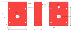 Parallel offset gear reducer shaft input, output bore compact design made by Ondrives Precision Gears and Gearboxes