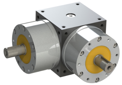 Spiral Bevel Cube Gearbox from Ondrives UK precision gear and gearbox manufacturer