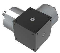 Spiral Bevel Cube Gearbox from Ondrives UK precision gear and gearbox manufacturer