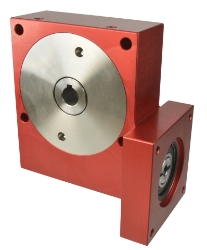 Wormwheel gearbox bore input interface with bore output made by Ondrives Precision Gears and Gearboxes