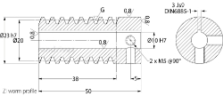 Ondrives Precision Gears and Gearboxes Part number  UPW1.5-1PH